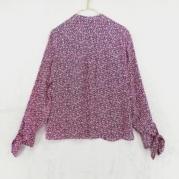 Jason Wu GREY Pink Floral Silk Designer Bblouse P934 - Picture 5 of 8